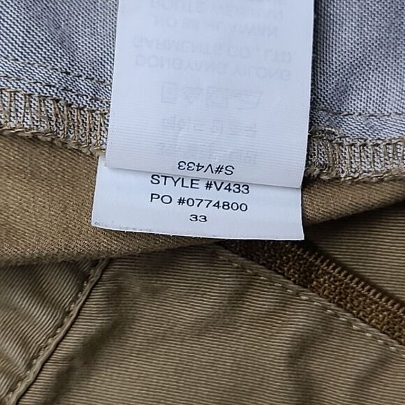 Vuori Collins Mens Chino Pants 33 Khaki Slim Fit Performance Fabric - Picture 7 of 10